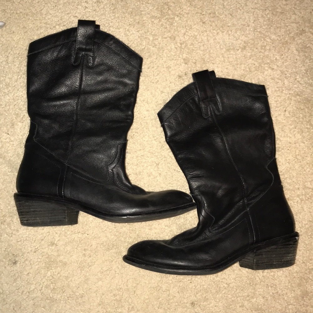 Jessica Simpson Black Cowboy Boots